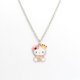 thumbnail image 2 of Collares de cadena con dibujos animados de Hellokitty Sanrio para niños, collar de aleación de gatito ahuecado, regalo de cumpleaños para mujeres y niñas, 2 of 5