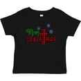 thumbnail image 3 of Inktastic Merry Christmas Buffalo Plaid Cross with Snowflakes Boys or Girls Baby T-Shirt, 3 of 5