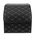 thumbnail image 1 of Car Trunk Storage Box Leather Car Trunk Organizer Automotive Car Trunk Folding Storage Box, 1 of 8