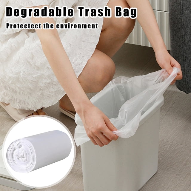 Unscented Clear Bags Thick Strong Leakproof Design for Small Bathroom Kitchen and Waste