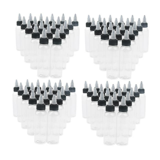 80x Botellas Exprimibles Vacías con Tapa Pintura Pegamento Botella Arts 30ML