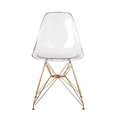 thumbnail image 4 of Heavenly Collection Clear Gold Chair, 4 of 7