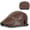 Patch| Light Brown, variant on Newsboy for Men, Flat , Scally PU Leather Hat