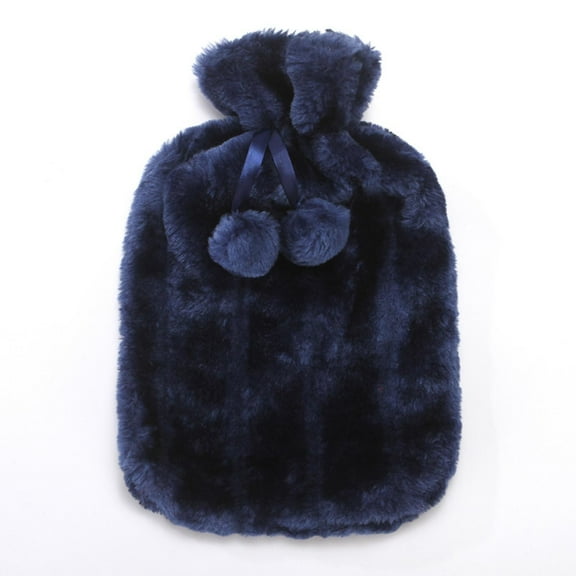 ZZkhGO 2L Hot Water Bottle Cover, Faux Fleece Thermotherapy Cover, Removable Warming Cloth for Cold Protection