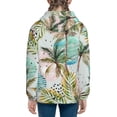 thumbnail image 4 of Kll Unisex Kids Boys Girls Hooded Pocket Pullover Hoodies-Watercolor Palm Tree, 4 of 9
