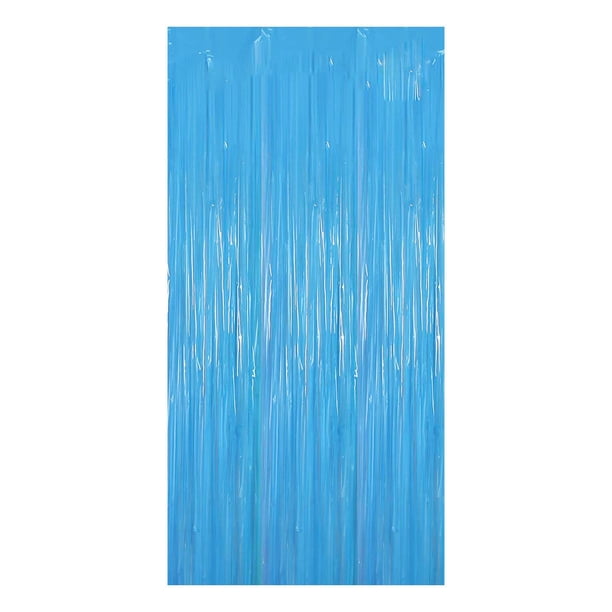 Cortina de borlas fluorescentes de plástico con diseño de macarrones, para fiestas de cumpleaños, como fondo para fotomatón, fácil de colgar, decoración festiva