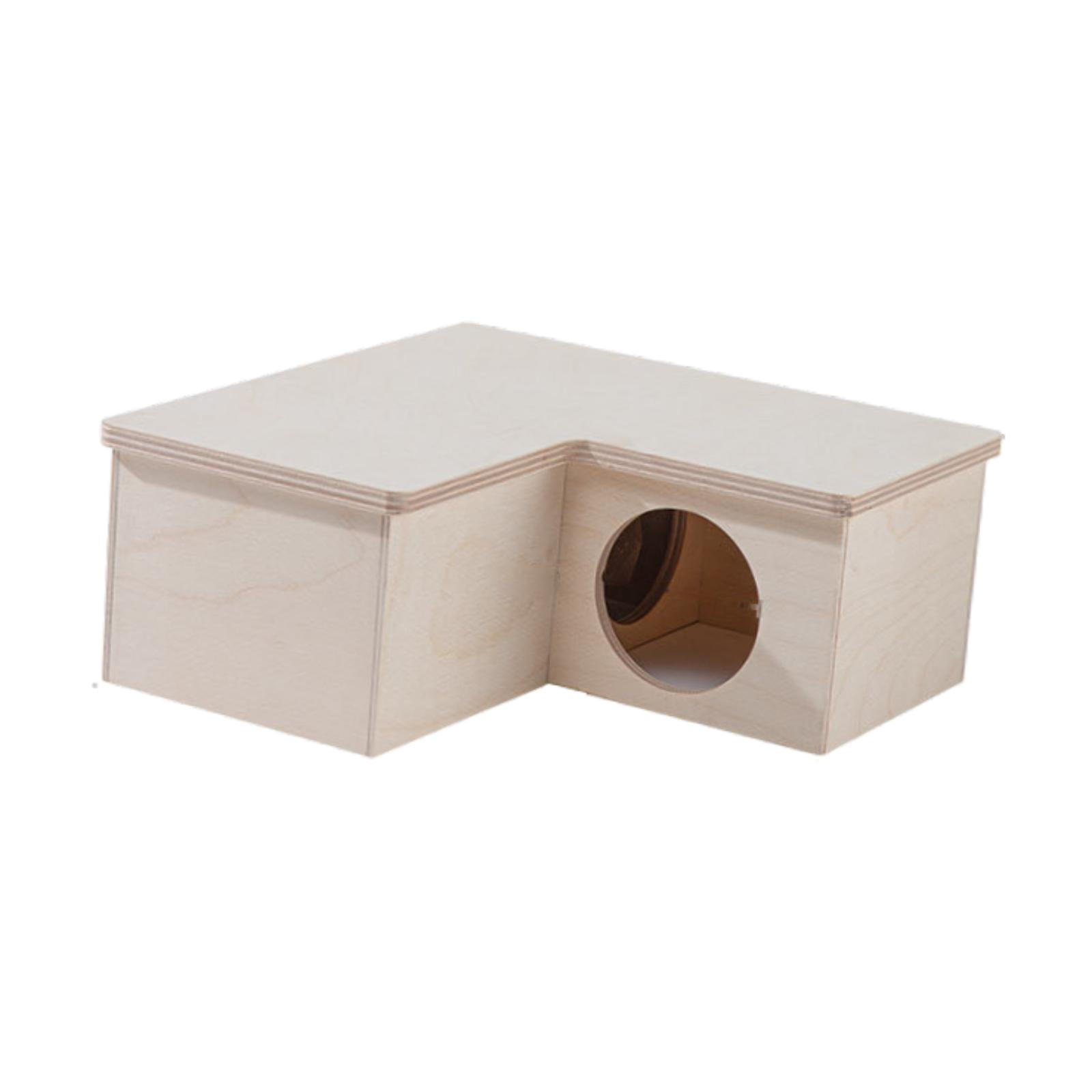 balikha Hamster House Hamsters Hideout Habitat Hamsters Accessories Hamster Toy Multi Room for Syrian Hamsters Small Animals Lemmings Three Room