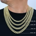 thumbnail image 3 of Nuragold 14K Real Yellow Gold Miami Cuban Lightweight Link Chain Necklace 16"-30" (3mm-12.6mm) Italian Jewelry for Men & Women, 3 of 11