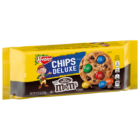 Keebler Chips Deluxe Cookies Made with M&M&rsquo;s, Chocolate Chip Cookies, 9.75 oz