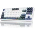 thumbnail image 1 of Restored AULA F87 Wireless Mechanical Keyboard, 75% TKL Custom Hot Swappable Gaming Keyboards with PBT Keycaps, Pre-lubed Greywood Switches, RGB Backlit Creamy Keyboard, 1 of 7