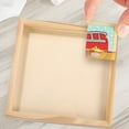 thumbnail image 4 of 1Pack Square Wooden Tray for Puzzle Organization Rectangular Design Beige, 4 of 8