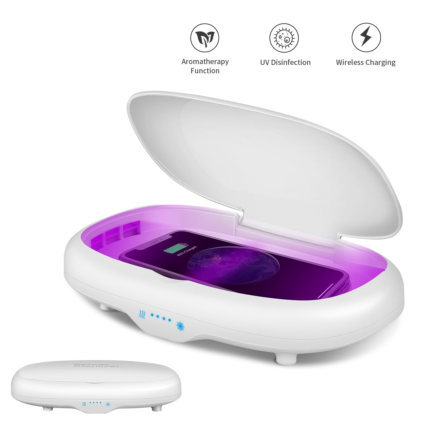 Cellphone Sanitizer Portable Cell Phone Sterilizer with 10W Wireless
