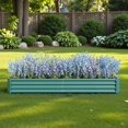 thumbnail image 5 of Tcbosik Raised Garden Bed, 8x4x1ft Planter Box Outdoor, Rectangle Metal Planter for Vegetables, Flower, Herb, Easy Assembly, Green, 5 of 10