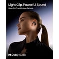 thumbnail image 2 of SHOKZ OpenDots ONE - Auriculares abiertos - Auriculares inalámbricos Bluetooth con micrófono - Seguro, ligero, ajuste con clip - Audio Dolby Premium - Resistente al agua - Carga rápida - Hasta 40 hora, 2 of 5
