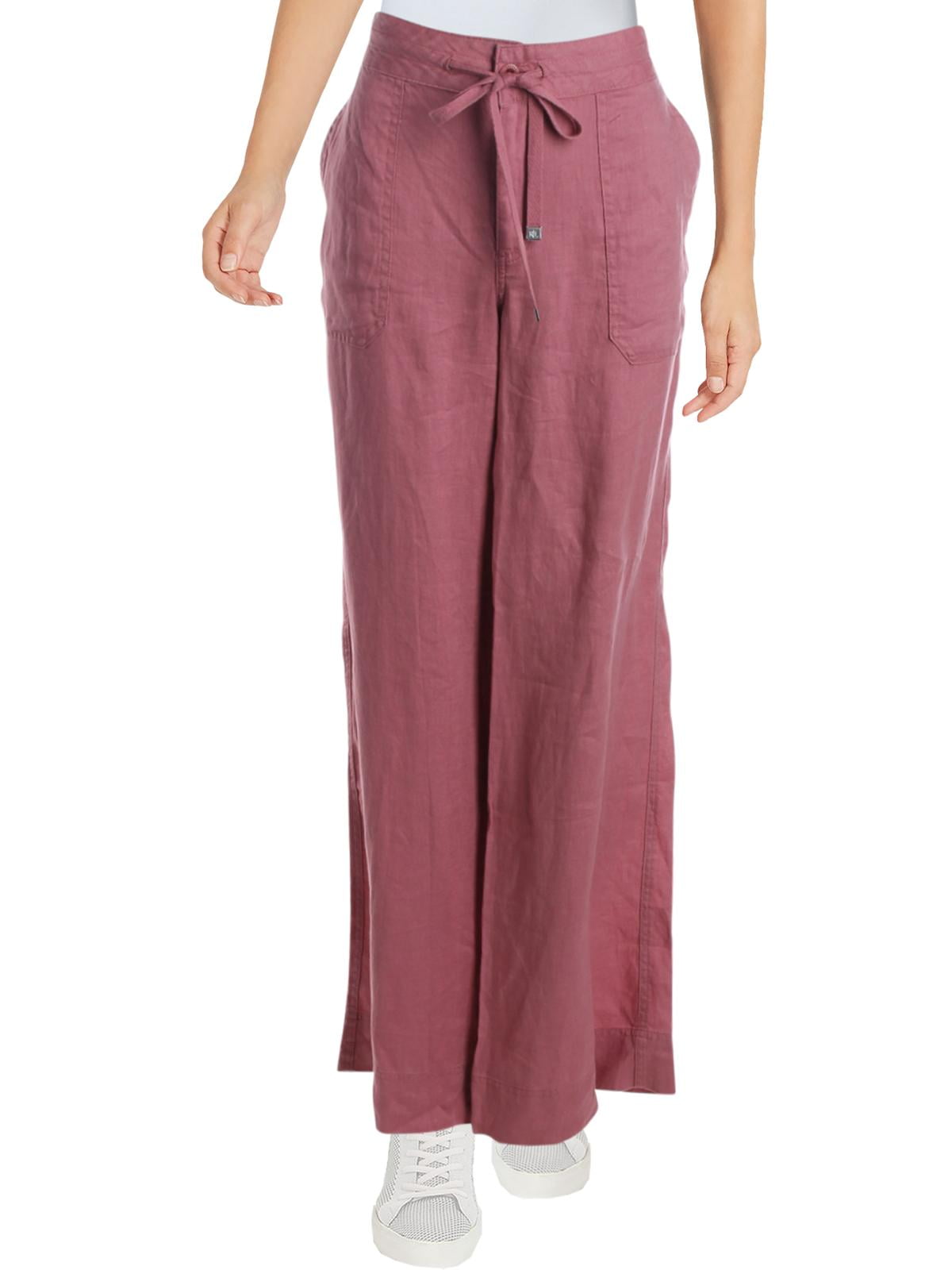 Lauren Ralph Lauren - Lauren Ralph Lauren Womens Jovonie Linen Wide Leg Casual Pants - Walmart 