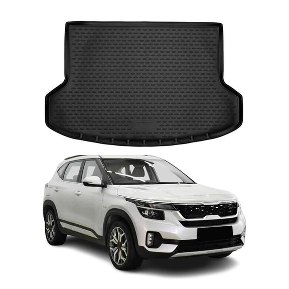 OMAC Cargo Mats Liner for Kia Seltos 2021-2026 2WD Waterproof All-Weather Black
