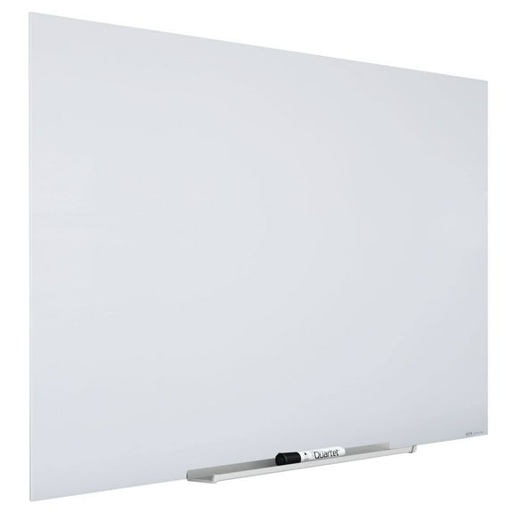 Quartet InvisaMount Magnetic Glass Dry-Erase Board 48 x 36 White Surface