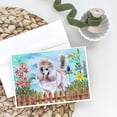 thumbnail image 2 of Poodle Spring Greeting Cards and Envelopes Pack of 8, 2 of 2
