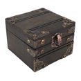 thumbnail image 1 of Large Jewelry Box, Antique Large Capacity Large Trinket Box Multi Purpose Rich Details Alloy Hinge  for Family, 1 of 8