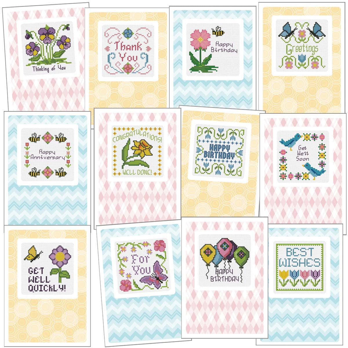 Herrschners® Butterflies & Blooms Greeting Cards Counted CrossStitch