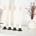 thumbnail image 5 of Candelabros de pilar cónicos negros, juego de 4 centros de mesa con candelabros para decoración del hogar, aniversario de boda, fiesta, regalos de inauguración de la casa, 5 of 5