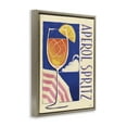 thumbnail image 4 of Stupell Industries Retro Aperol Spritz Food & Beverage Painting Brown Floater Framed Canvas Art Print Wall Art, 17 x 21, 4 of 10