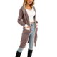 thumbnail image 3 of Txlixc Cardigan femenino, contraste de color de manga larga Midi knitwear Txlixc moda, 3 of 9
