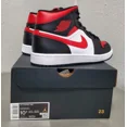 thumbnail image 5 of Ni - ke Air Jordan 1 Mid Shoes "Bred Toe" Black Fire Red White 554724-079 Mens Sz: 10.5, 5 of 5