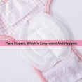 thumbnail image 3 of Dog Diapers, Reusable Girl Dog Diaper Sanitary Panties With Adjustable Suspender, Washable Underwear Diaper Jumpsuits For Puppy, 3 of 5
