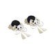 thumbnail image 4 of 2 pinzas para el pelo estilo chino con forma de panda, accesorios para el pelo con lazo decorativo. Blanco, 4 of 9