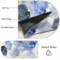 thumbnail image 6 of Blue Ombre Spring Floral Area Rugs 4'x6', Washable Small Throw Rugs for Office Bathroom, Summer Botanical Flowers Indoor Outdoor Rug Non-Slip Low Pile Carpet Runner Reversible Floor Mats, 6 of 8