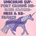 thumbnail image 3 of CafePress - Unicorns Support Crohn's Diseas - Women's Nightshirt, 3 of 4