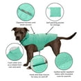 thumbnail image 6 of FurHaven Pet Coat | Water-Repellent Reversible Reflective Puffer Dog Coat, Mint, Small, 6 of 12