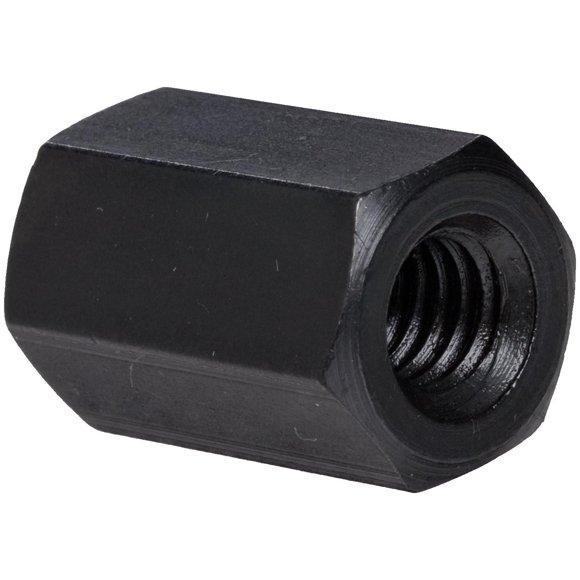 TE-CO Coupling Nut Black Oxide Finish, 3/8-16 Thread Size (5-Pack)