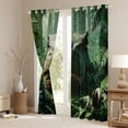 thumbnail image 3 of Homewish Jungle Wildlife Dinosaur Black Out Curtains, Green Plant Botanical Curtains Pack of 2 (42x63 Each), Teens Kids Boys Girls Bedroom Curtains, Curtains and Drapes Room Decor, 3 of 5