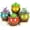 Blue/Green/Yellow/Red, variant on Succulent Pots - 3.8 Inch Marble Plant Pot with Drainage Trays Set of 6, Small Ceramic Pots for Indoor Cactus Flower Plants Decorative Garden Home Office