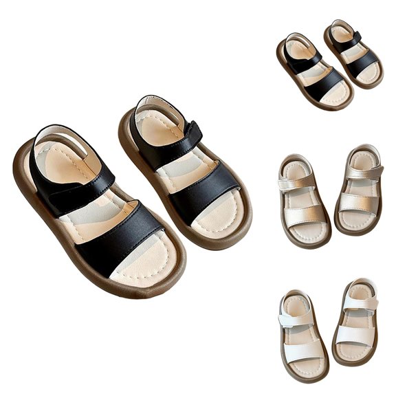 Kid Sandals and Girls Summer Shoes New Boys' and Girls' Medium to Large Children's Soft Soled Baby Beach Shoes