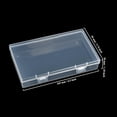thumbnail image 2 of Rectangular Clear Plastic Storage Containers Box with Hinged Lid for Beads and Other Small Craft Items, 2 of 5