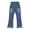 Light Blue 2, variant on renvena Kids Girls Flared Jeans High Waist Lace Bell Bottom Denim Pants Summer Casual Trousers 5-13 A Blue 12-13
