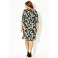 thumbnail image 2 of Catherines Women's Plus Size Tie-Sleeve Café Dress, 2 of 4