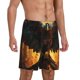 thumbnail image 2 of Balery Cool Black Eagle Pantalones cortos de pijama de punto de algodón para hombre con cinturilla y bolsillos-X-Large, 2 of 6