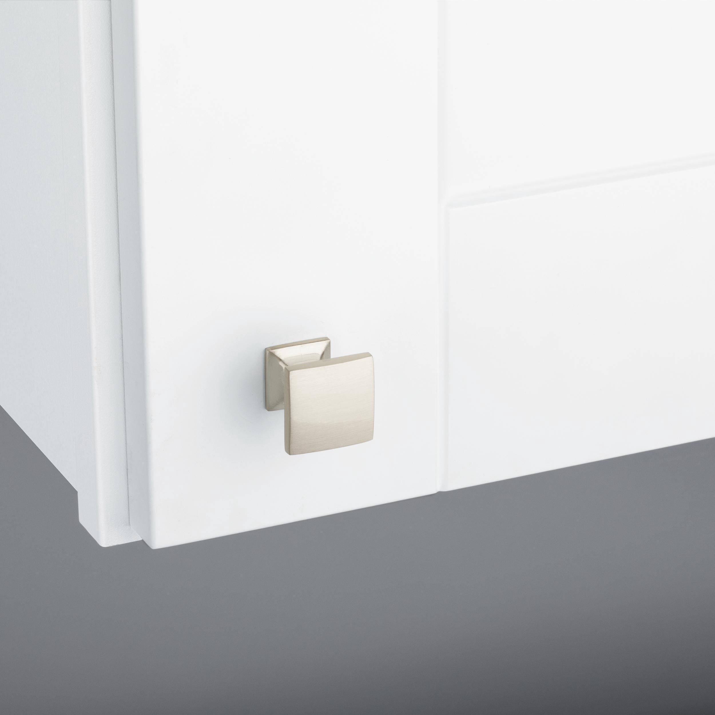 Mainstays Lombard 1 in. (25 mm) Satin Nickel Cabinet Knob (2-Pack)
