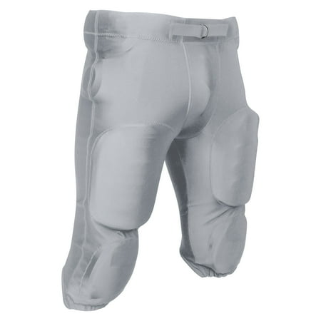 Blocker Traditional Poly/Spandex Football Game Pants, Youth Medium, Silver