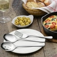thumbnail image 3 of Walchoice 8 Pieces Serving Utensils Set, Stainless Steel Hostess Set, Includes Slotted Spoon/Serving Spoon/Serving Fork/Serving Tongs, Mirror Polished & Dishwasher Safe, 3 of 6