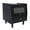 Black, variant on Black/White/Log Bedside Cabinet 2-Tier Bedside Cabinet Nightstand Bedside Table Bedroom for Living Room, Office, Bedroom 17.1*15.7*18.9in