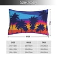 thumbnail image 2 of Balery Beach with Palm Trees Funda de Cojín Estampada, Regalos para Mujeres, Regalos de Amor para Ella, Regalos para Novia o Esposa, Funda de Almohada-20"x30", 2 of 6