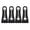 Black, variant on 4Pc Car Door Car Door Lock Sound Deadener Buffer Quiet Soundproofing Seal Seal Buffer