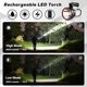 thumbnail image 5 of Linterna LED recargable de 8000 lúmenes, superbrillante, de mano, con pilas, resistente al agua, para acampar al aire libre., 5 of 5