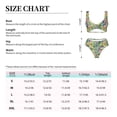 thumbnail image 6 of Wukai Watercolor Blooming Cactus Women's Bikini Set Two Piece,wimsuit High Waisted V Neck Twist Front Adjustable Spaghetti Straps Bathing Suit-Small, 6 of 7