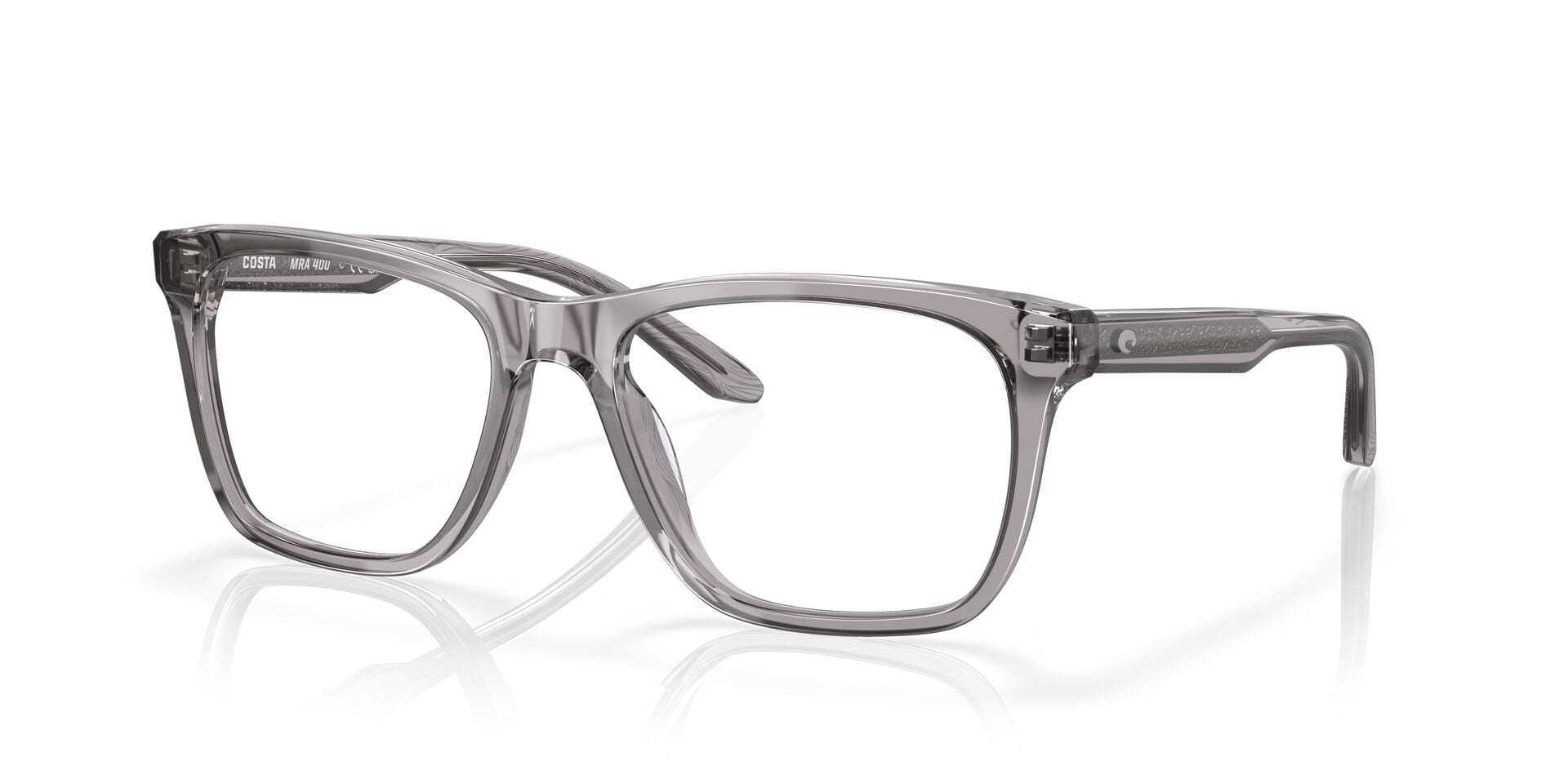 Costa Del Mar MRA 400 Eyeglasses, Size 57 Smoke Crystal Optical Frames with Demo Lenses
